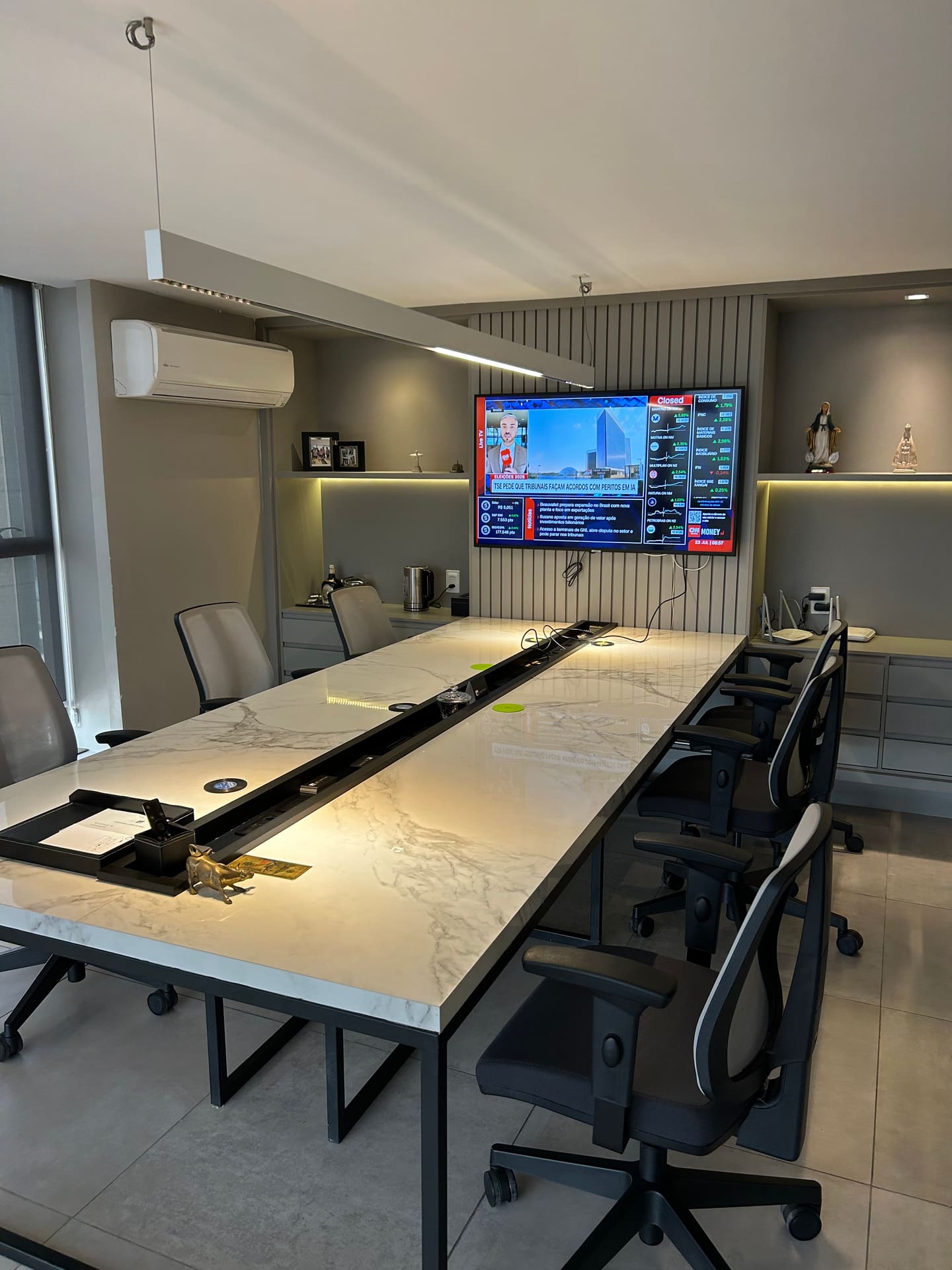 Sala de reuniões da N1 Investimentos