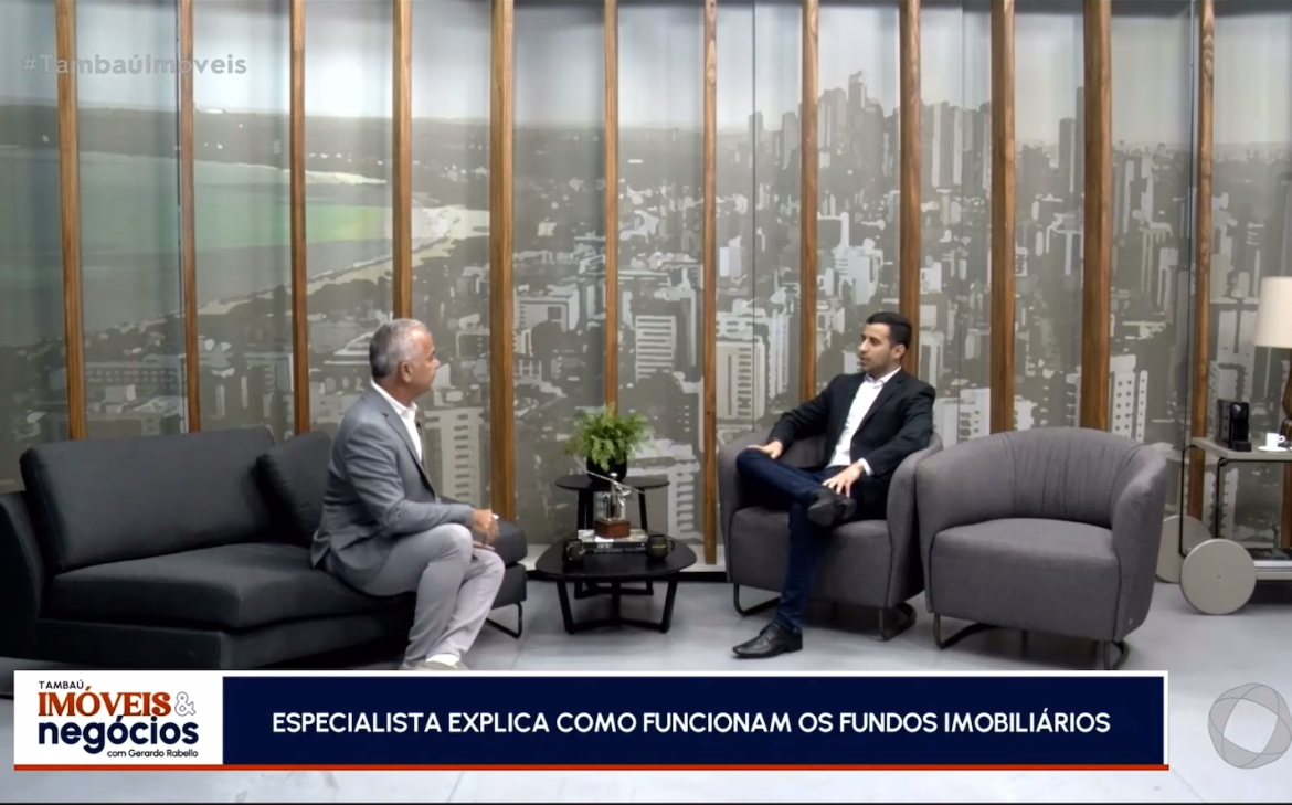 Matheus Lothar em entrevista sobre fundos imobiliários no SBT